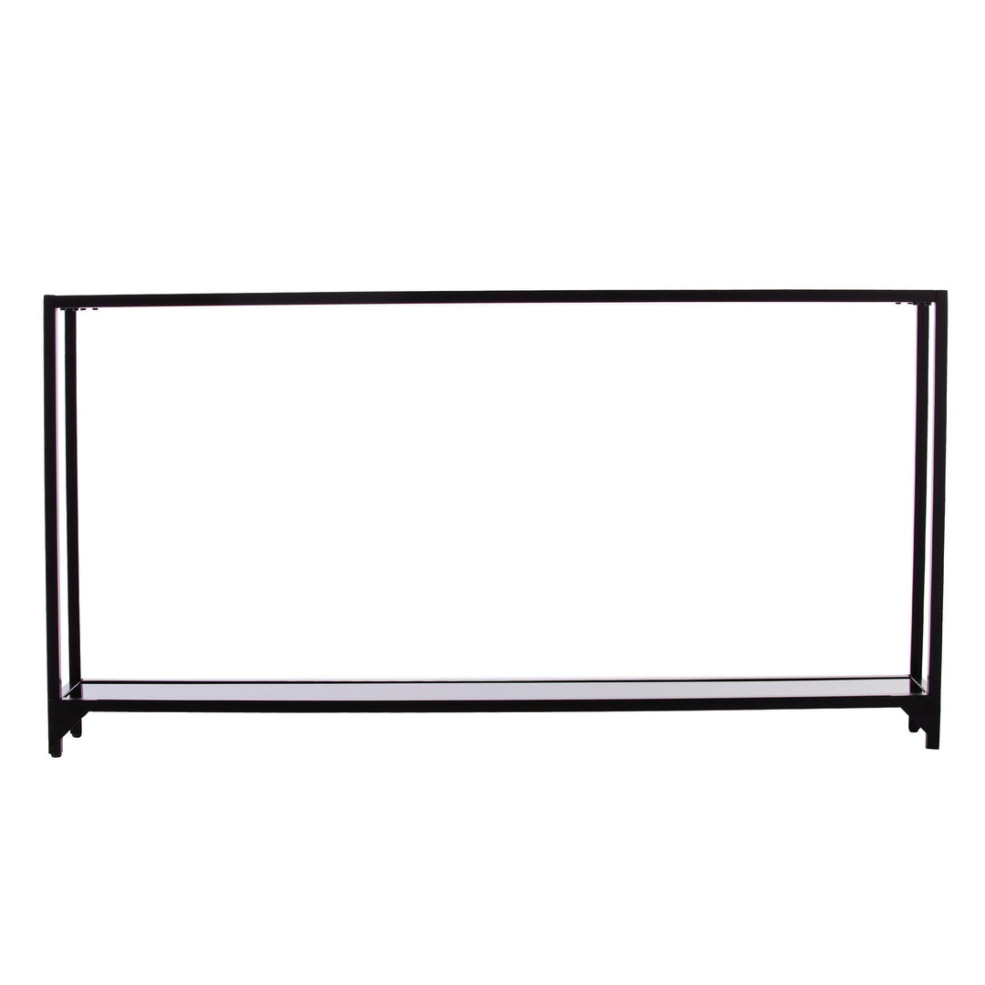 SwayLiving Bergen Glass Console Table - Black CONSOLE TABLES