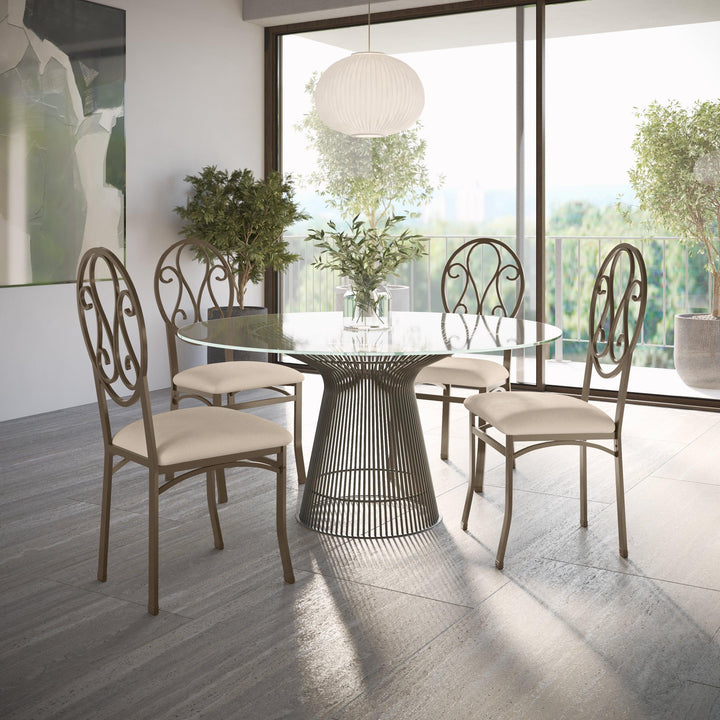 SwayLiving Lucianna Dining Set  - Dark Brown DINING CHAIRS