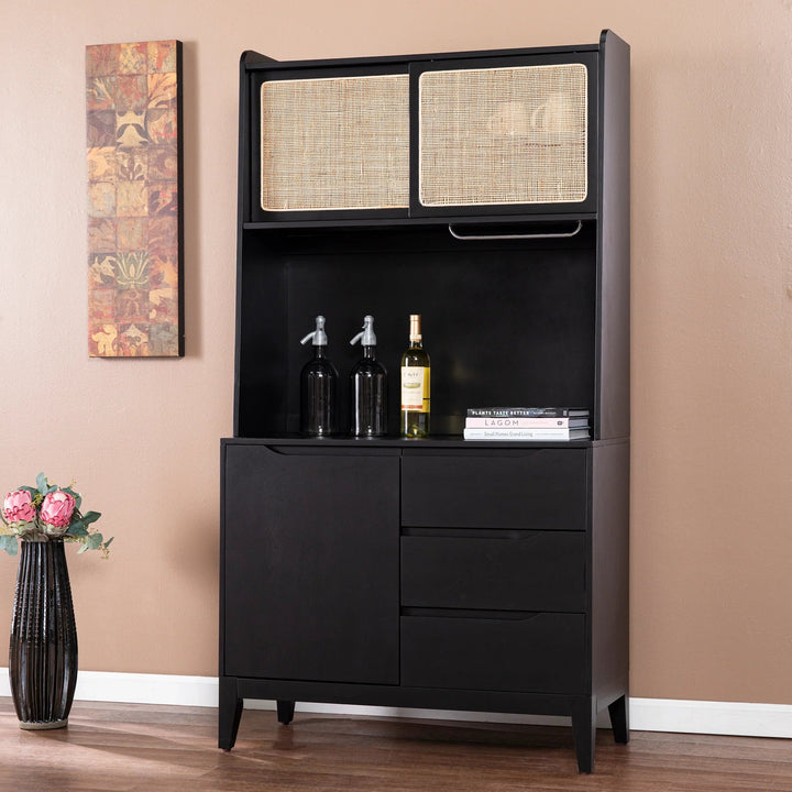 SwayLiving Carondale Tall Buffet Cabinet w/ Storage SIDEBOARDS + CREDENZAS
