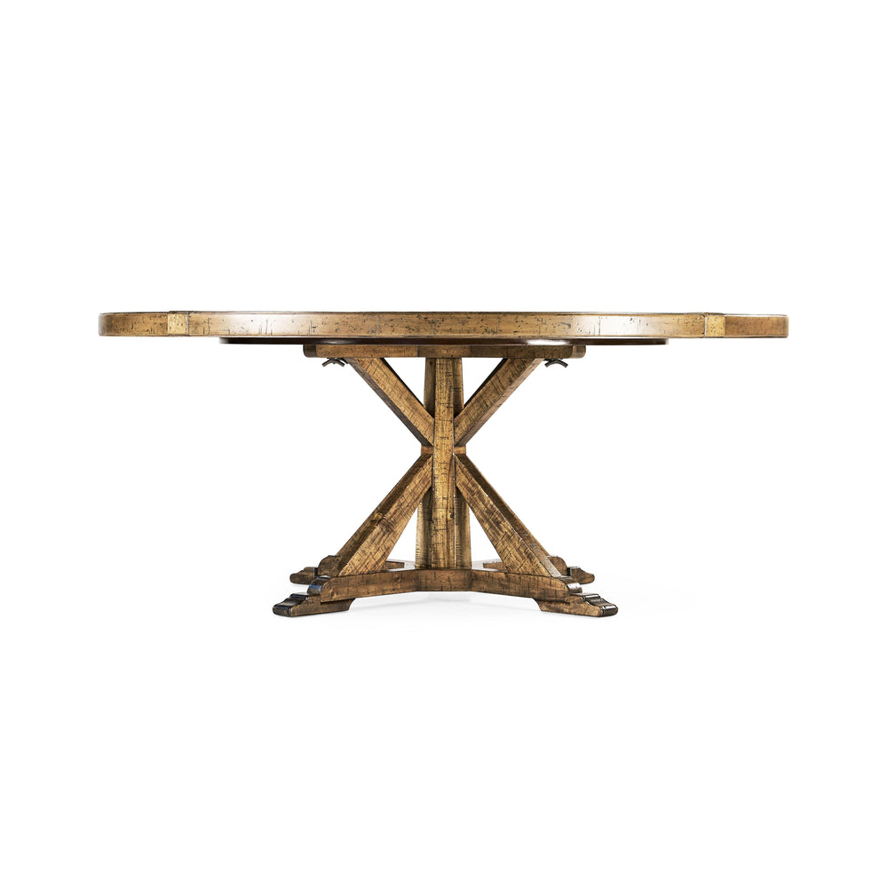 SwayLiving Casually Country Round 72" Solid Wood Dining Table DINING TABLES