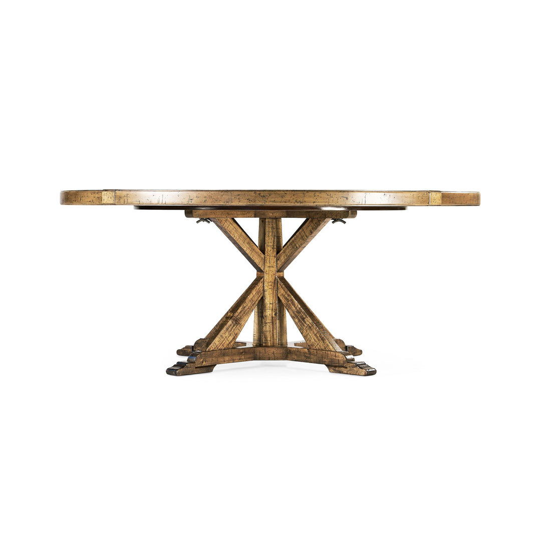 SwayLiving Casually Country Round 72" Solid Wood Dining Table DINING TABLES