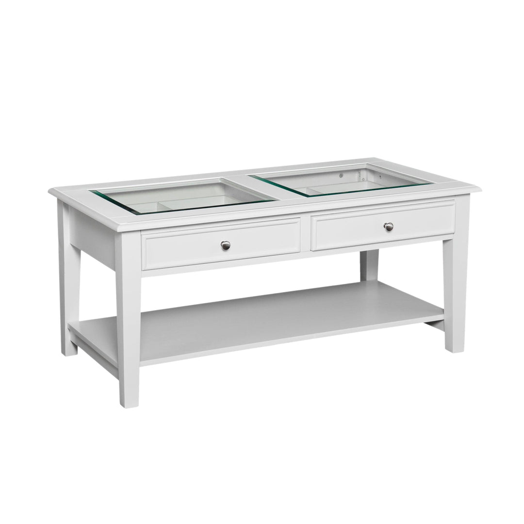SwayLiving Panorama Glass-Top Coffee Table COFFEE TABLES