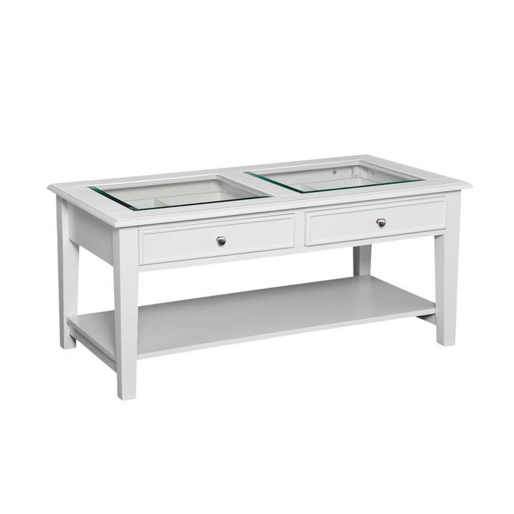 SwayLiving Panorama Glass-Top Coffee Table COFFEE TABLES