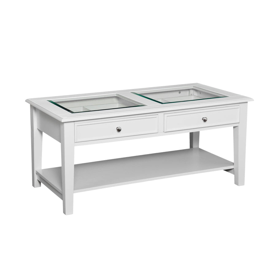 SwayLiving Panorama Glass-Top Coffee Table COFFEE TABLES