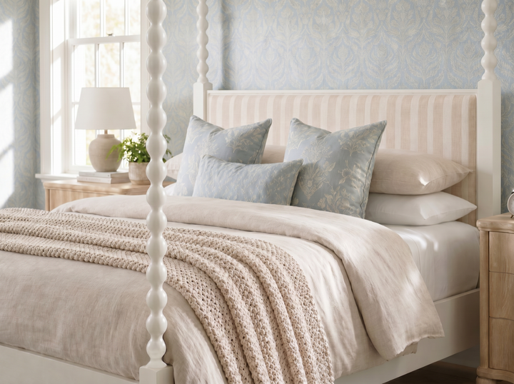 Haven KG Uph Canopy Poster Bed