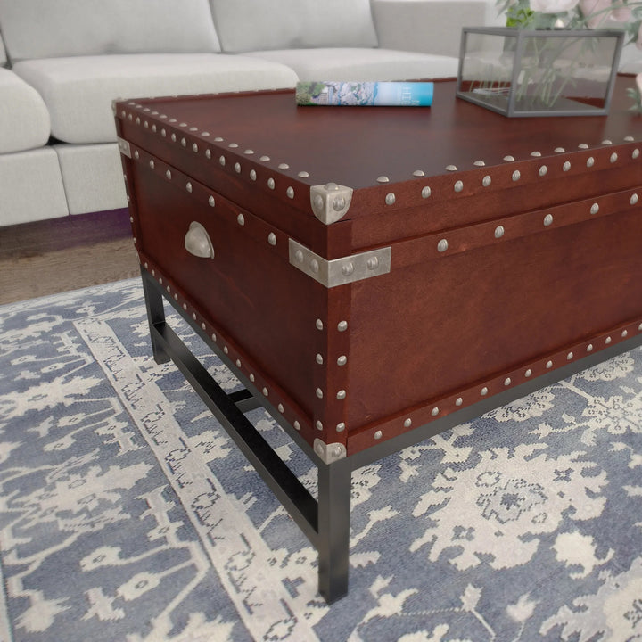 SwayLiving Voyager Storage Cocktail Table - Espresso COFFEE TABLES