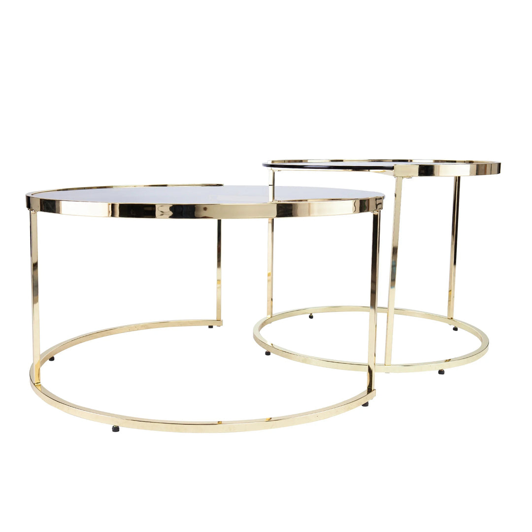 SwayLiving Martley 2pc Nesting Cocktail Table Set COFFEE TABLES