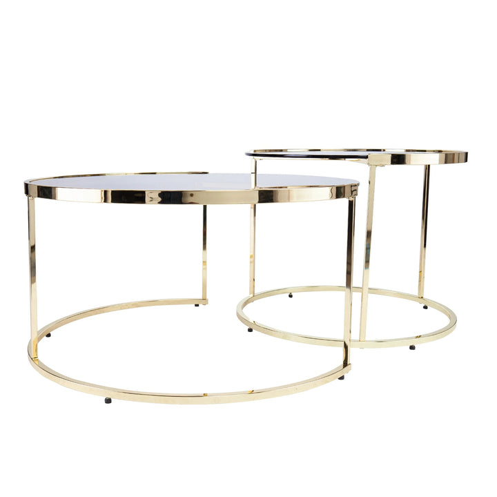 SwayLiving Martley 2pc Nesting Cocktail Table Set COFFEE TABLES