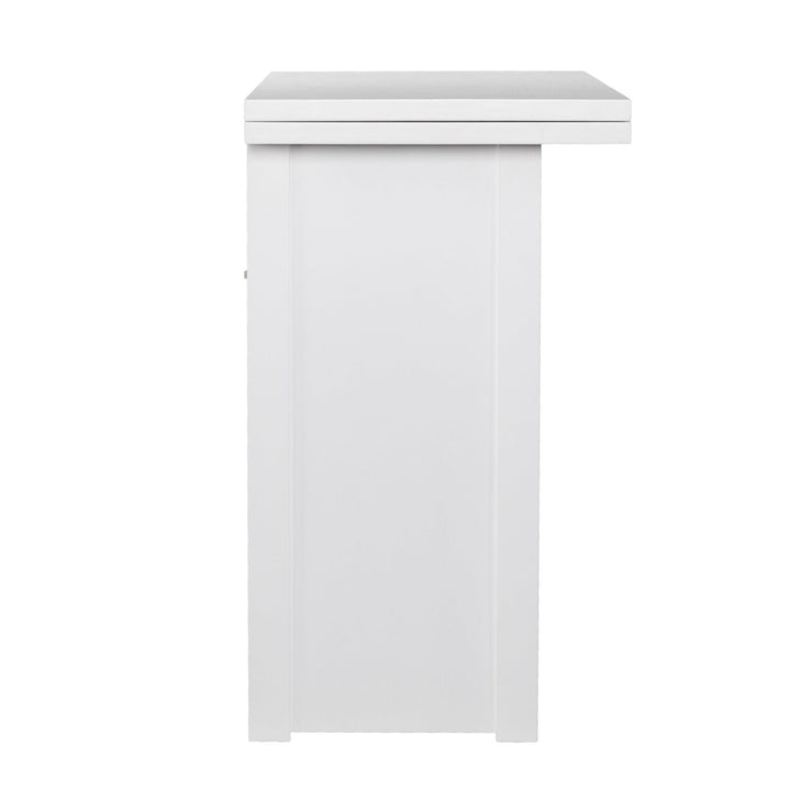 SwayLiving Kempsey Convertible Console-to-Dining Table - White DINING TABLES