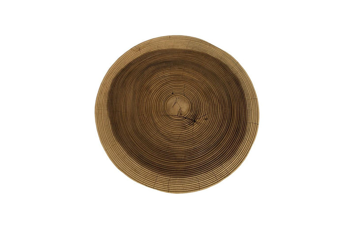 SwayLiving Lathe Side Table, Chamcha Wood ACCENT TABLES