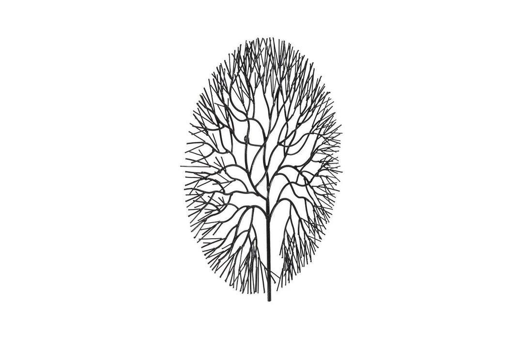 SwayLiving Wire Tree Wall Art, Medium, Circle, Metal, Black WALL ACCENTS