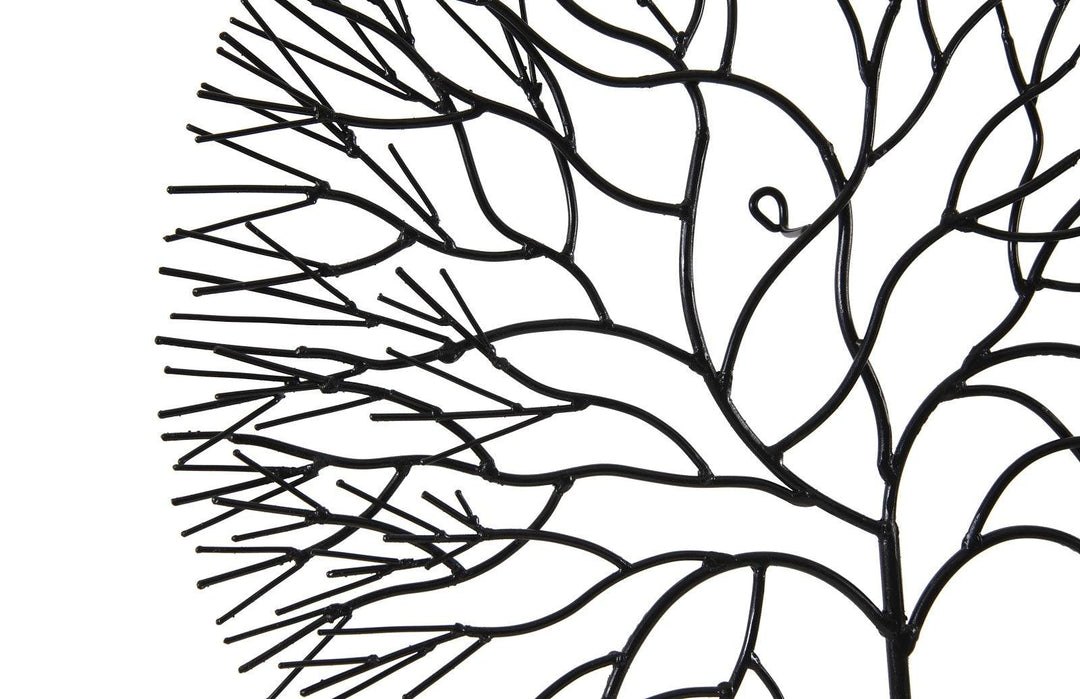 SwayLiving Wire Tree Wall Art, Medium, Circle, Metal, Black WALL ACCENTS