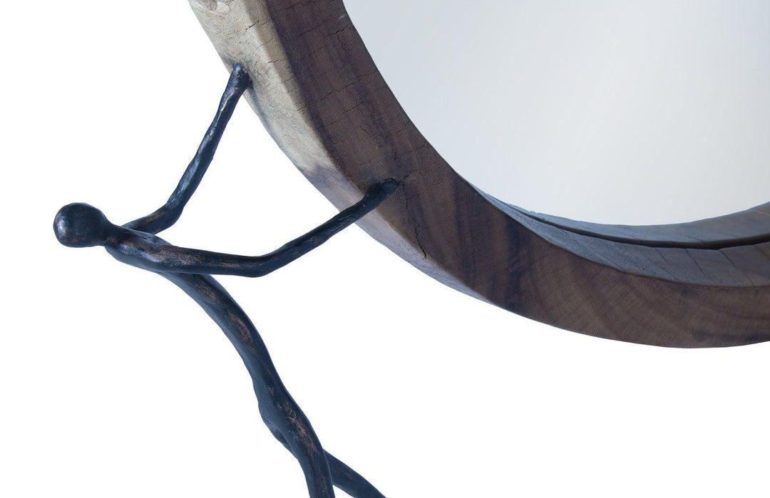 SwayLiving Atlas Mirror, Chamcha Wood, Natural, Metal WALL MIRRORS