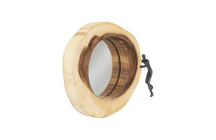 SwayLiving Atlas Crosscut Mirror, Small, Right Side Full Body WALL MIRRORS