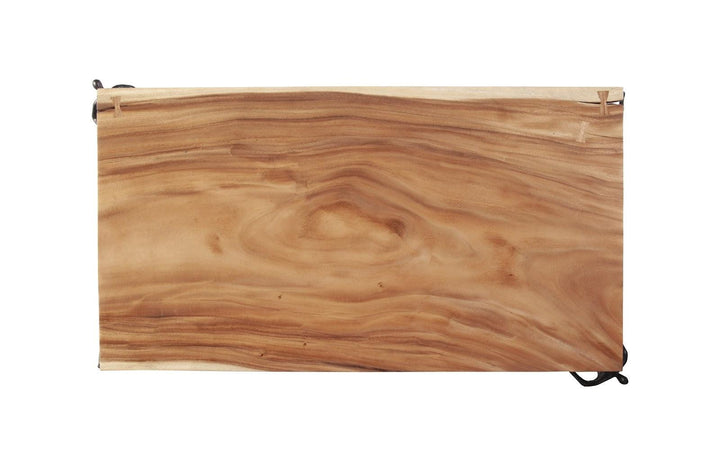 SwayLiving Atlas Coffee Table, Chamcha Wood, Natural, Metal COFFEE TABLES