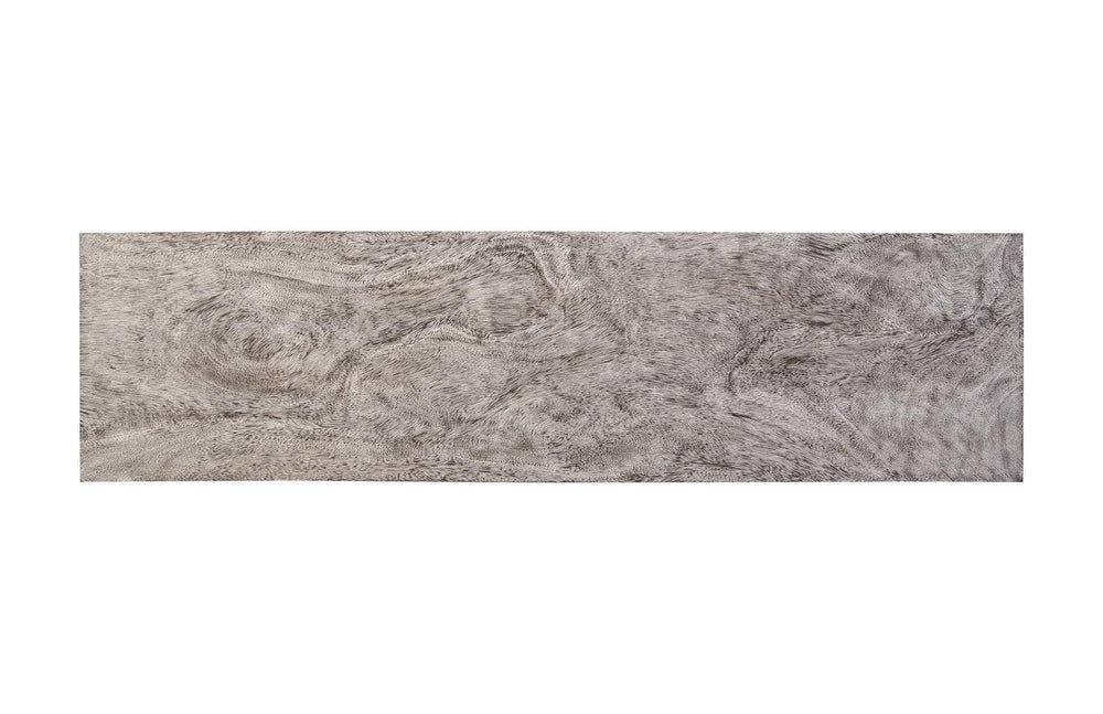 SwayLiving Atlas Console Table, Chamcha Wood, Gray Stone Finish, Metal CONSOLE TABLES