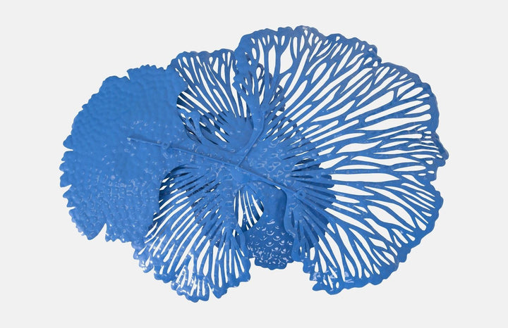 SwayLiving Flower Wall Art, Medium, Blue, Metal WALL ACCENTS
