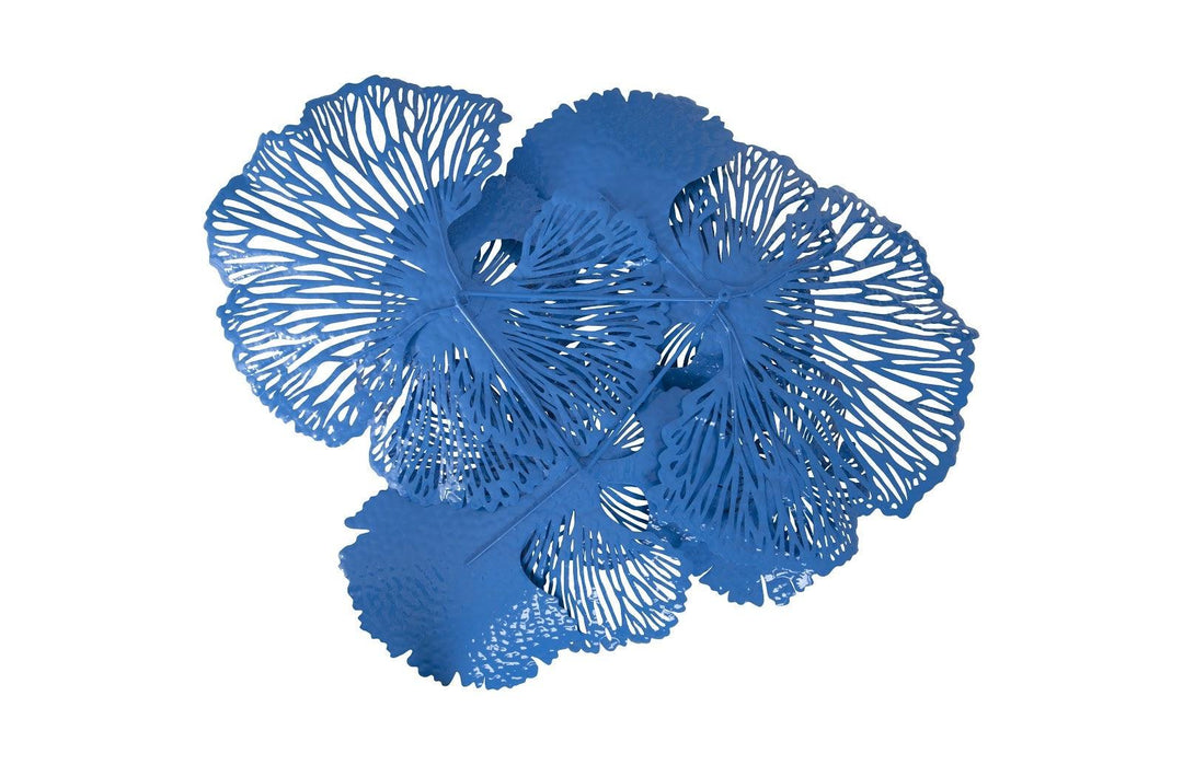 SwayLiving Flower Wall Art, Large, Blue, Metal WALL ACCENTS