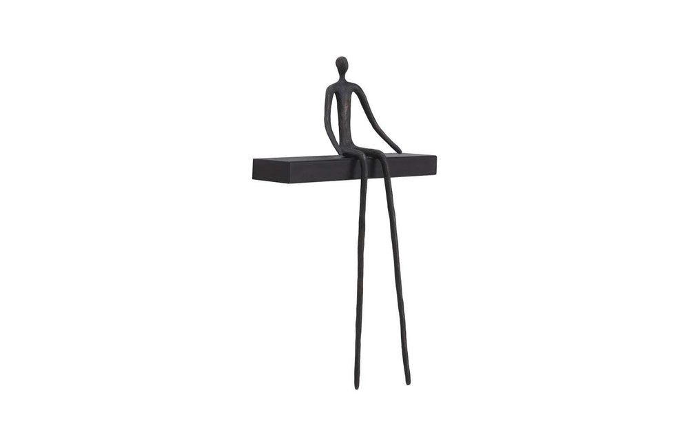 SwayLiving Moveable Man On Short Shelf , Sitting, A WALL ACCENTS