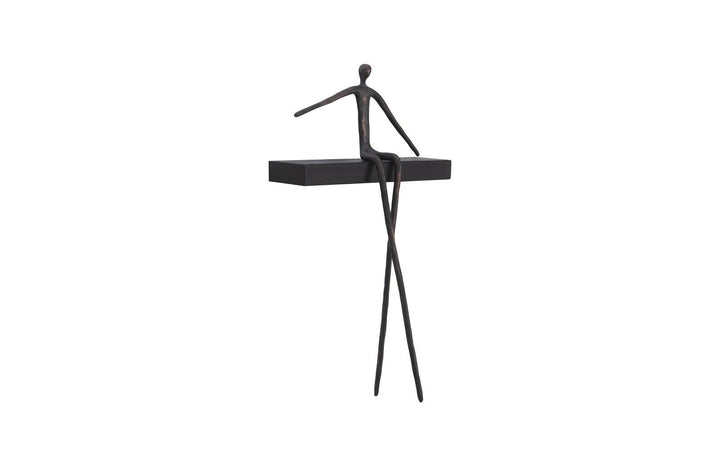 SwayLiving Moveable Man On Short Shelf, Sitting, C WALL ACCENTS