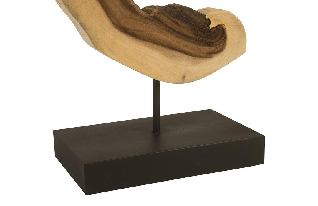SwayLiving Creature Sculpture on Stand, Natural DECORATIVE OBJECTS