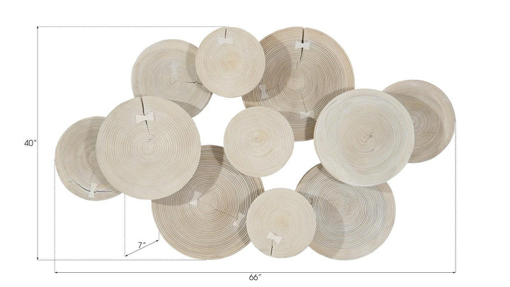 SwayLiving Clouds Wall Art, Bleached Finish WALL ACCENTS