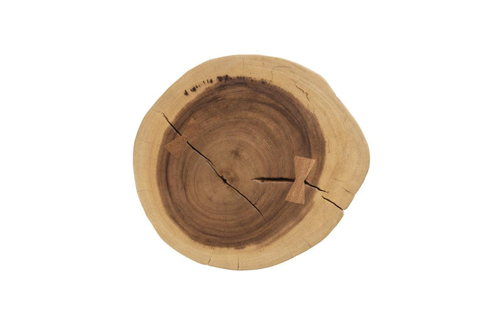 SwayLiving Stump Stool, Natural, Assorted OTTOMANS, POUFS, + STOOLS