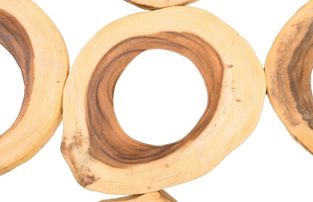 SwayLiving Chuleta Rings Wall Art, Chamcha Wood, Rectangular WALL ACCENTS