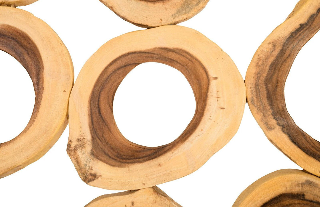 SwayLiving Chuleta Rings Wall Art, Chamcha Wood, Rectangular WALL ACCENTS