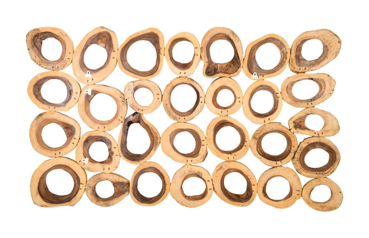 SwayLiving Chuleta Rings Wall Art, Chamcha Wood, Rectangular WALL ACCENTS