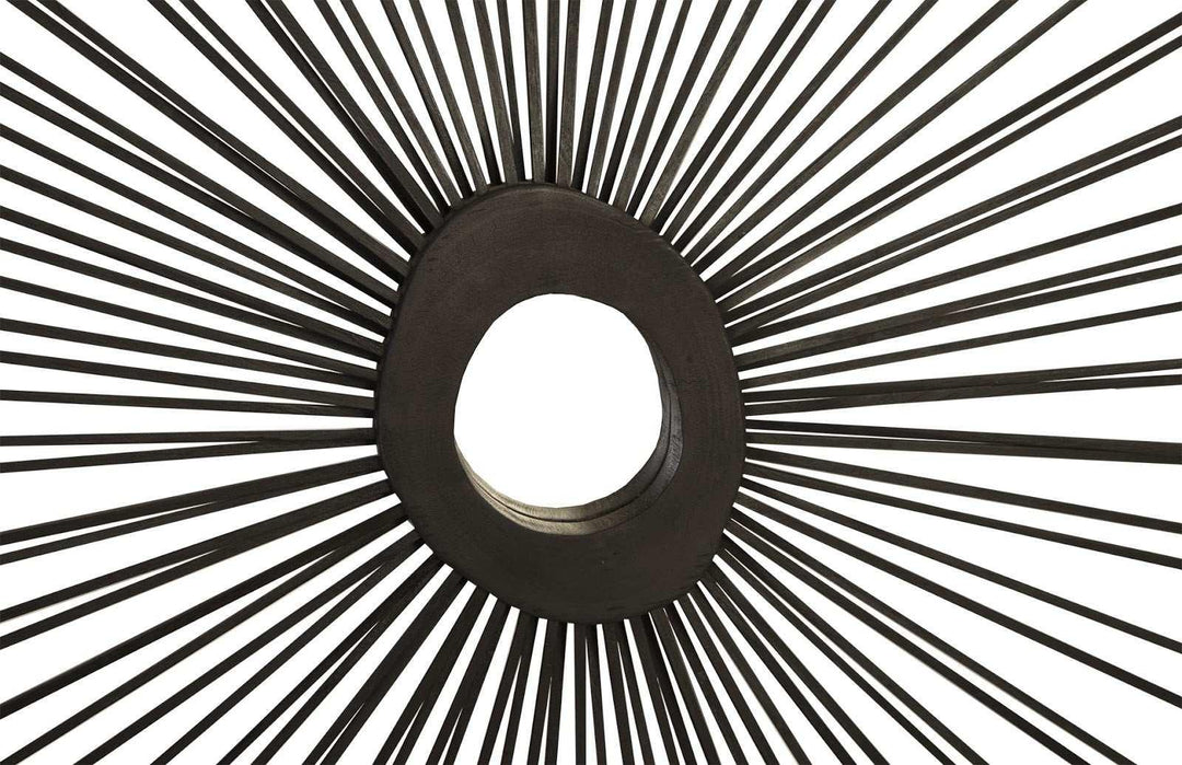 SwayLiving Spoke Mirror, Burnt, Square WALL MIRRORS