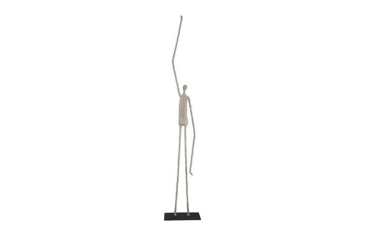 SwayLiving Human Sculpture, One Arm Up, Paper Mache DECORATIVE OBJECTS
