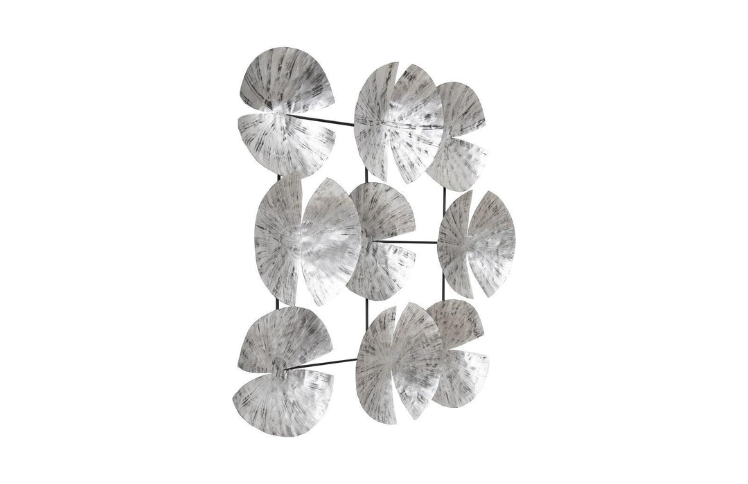 SwayLiving Ginkgo Leaf Wall Art, 9 Leaves, Silver WALL ACCENTS