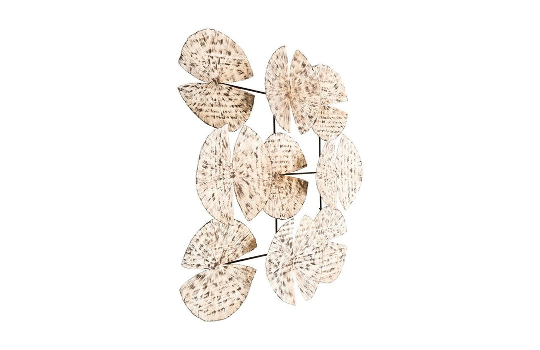 SwayLiving Ginkgo Leaf Wall Art, 9 Leaves, Silver WALL ACCENTS