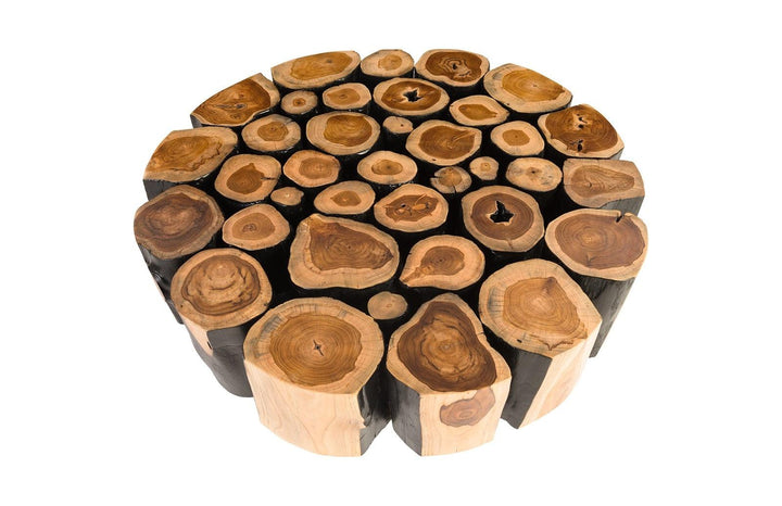 SwayLiving Boscage Coffee Table on Black Metal Legs, Round COFFEE TABLES