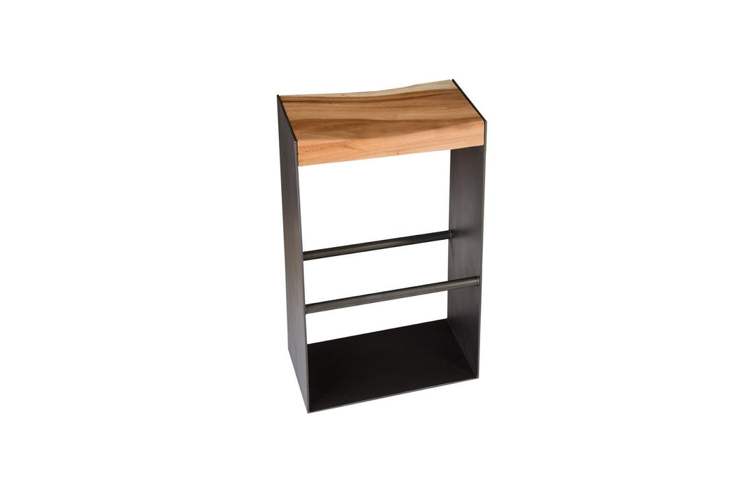 SwayLiving Iron Frame Bar Stool, Natural BAR STOOLS + COUNTER STOOLS