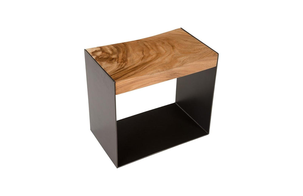 SwayLiving Iron Frame Stool, Natural OTTOMANS, POUFS, + STOOLS