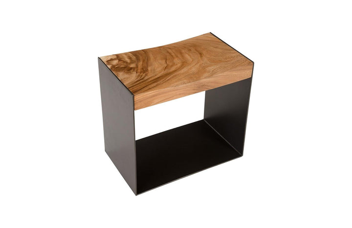 SwayLiving Iron Frame Stool, Natural OTTOMANS, POUFS, + STOOLS