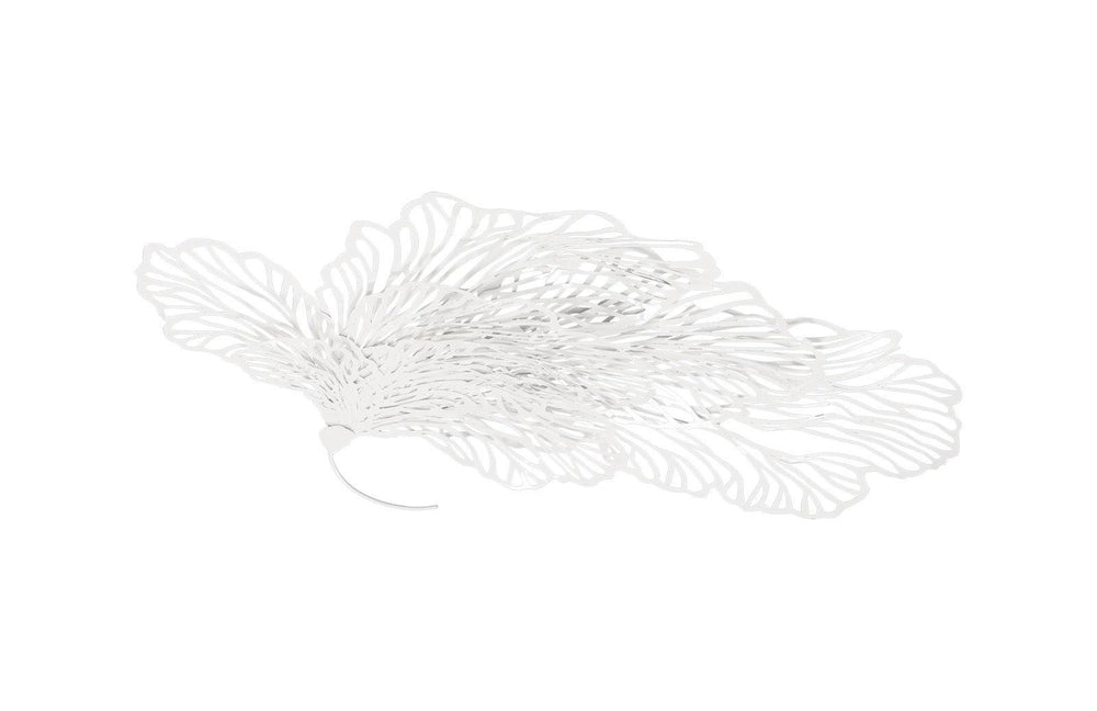 SwayLiving Butterfly Wall Art, White, LG WALL ACCENTS
