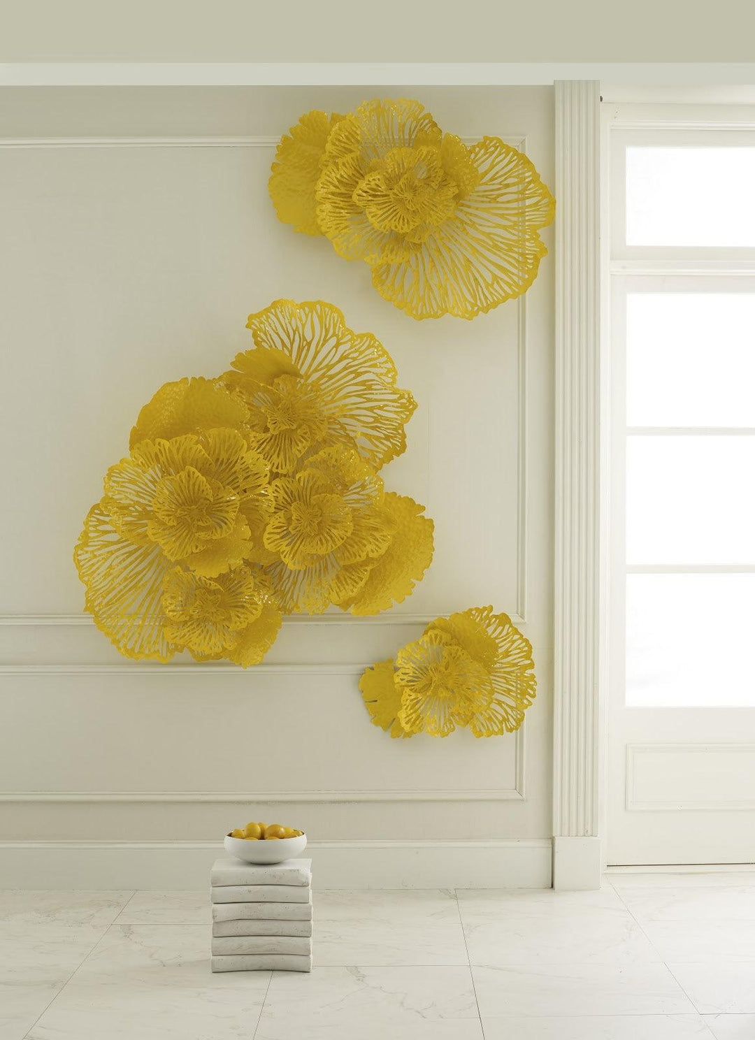 SwayLiving Flower Wall Art, Small, Dandelion, Metal WALL ACCENTS