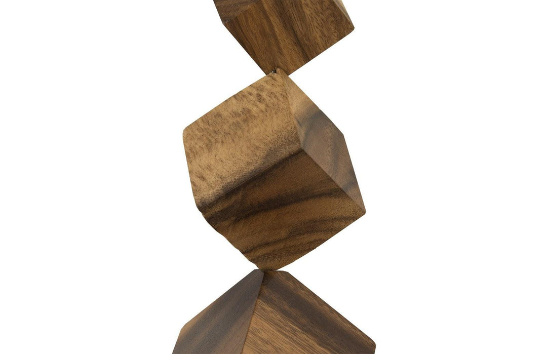 SwayLiving Dice Wall Art, Chamcha Wood, Natural WALL ACCENTS