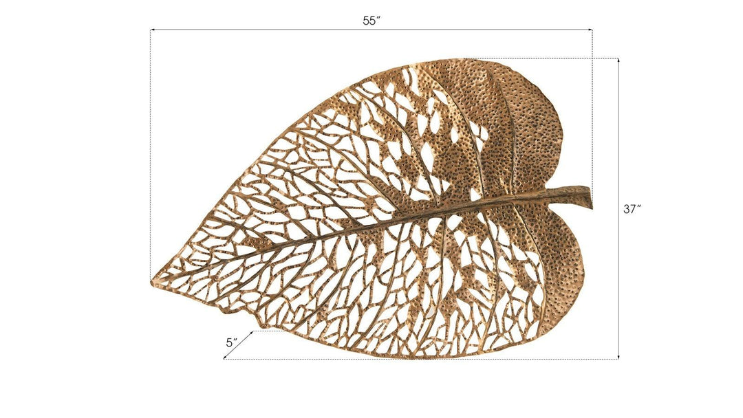 SwayLiving Birch Leaf Wall Art, Copper, MD WALL ACCENTS