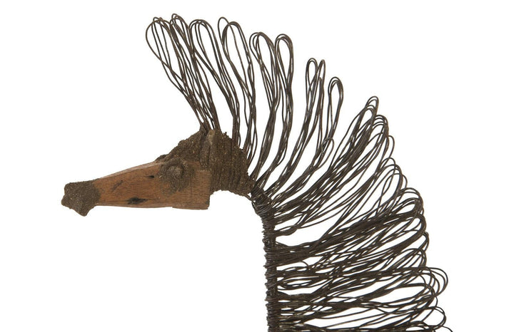 SwayLiving Wire Horse Sculpture, Big Body DECORATIVE OBJECTS
