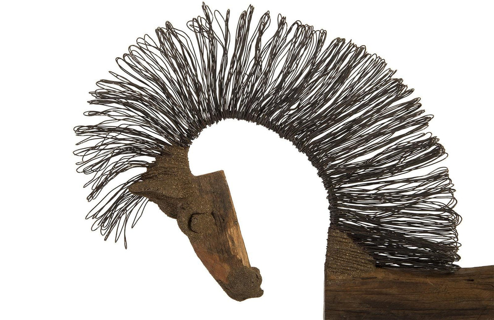 SwayLiving Wire Horse Sculpture, Long Body DECORATIVE OBJECTS