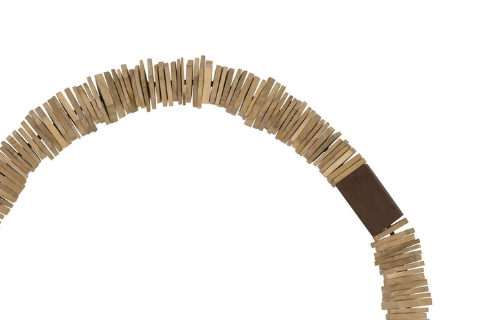 SwayLiving Stacked Wall Ring,  Bleached, LG WALL ACCENTS