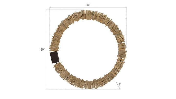 SwayLiving Stacked Wall Ring,  Bleached, MD WALL ACCENTS
