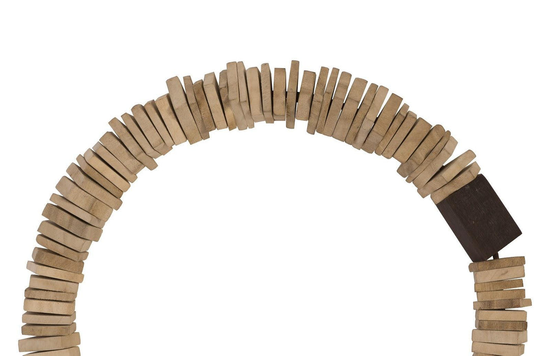 SwayLiving Stacked Wall Ring,  Bleached, SM WALL ACCENTS