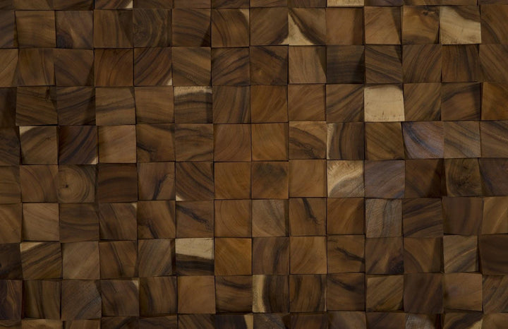 SwayLiving Blocks Wall Art, Chamcha Wood, Natural, LG WALL ART