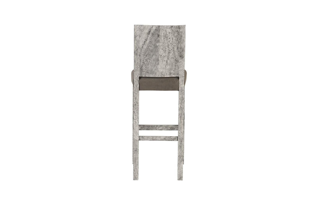 SwayLiving Ophelia Bar Stool, Chamcha Wood, Gray Stone Finish BAR STOOLS + COUNTER STOOLS