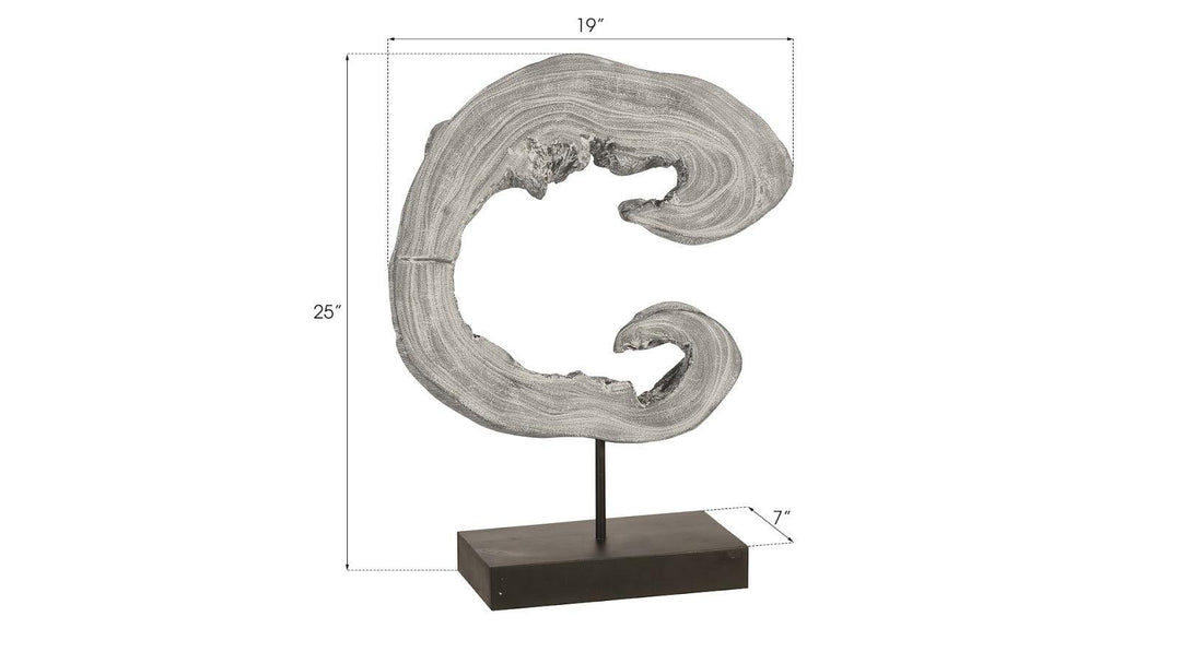 SwayLiving Creature Sculpture on Stand, Gray Stone DECORATIVE OBJECTS